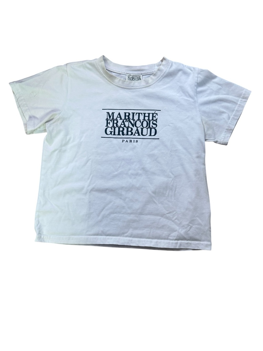 Marithe Francois Girbaud White Logo Tee